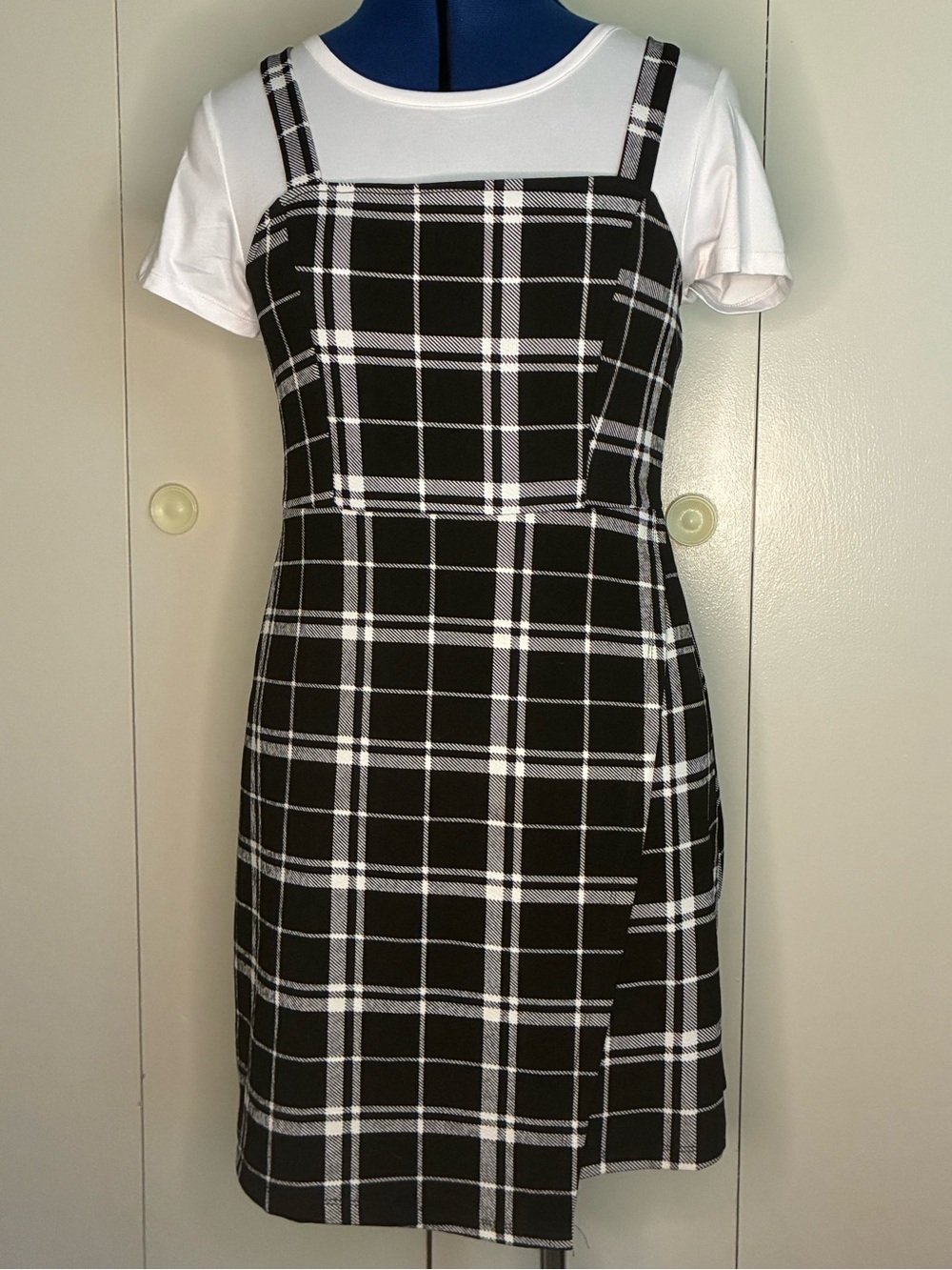 Plaid Jumper Dress